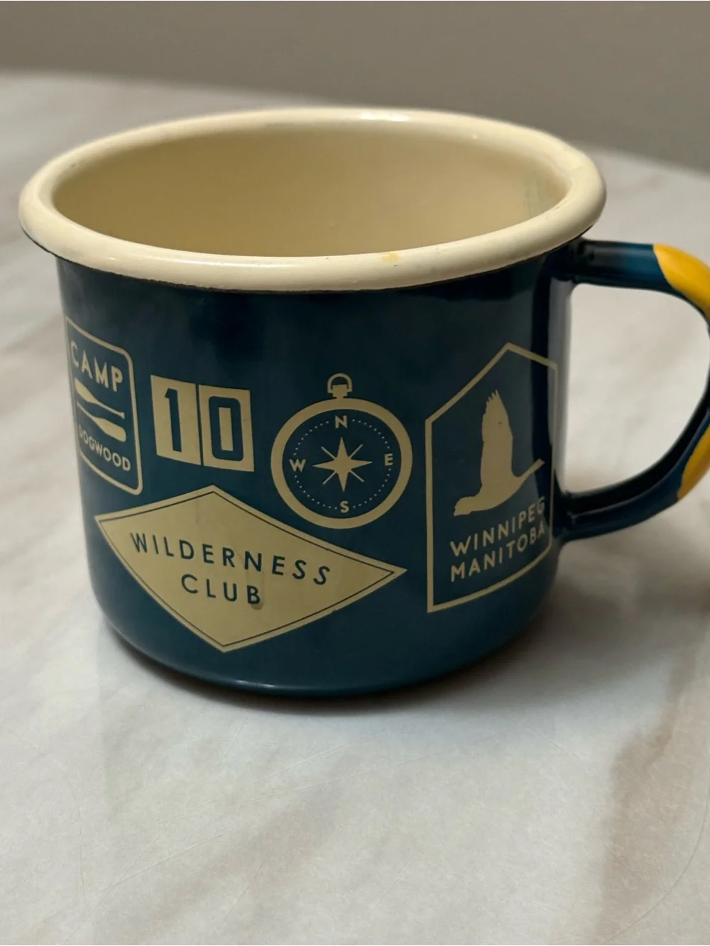official Dogwood Coffee Co. Enamel Camp Mug. This vintage-style campfire mug